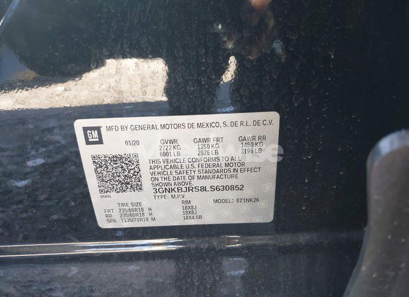 Photo 9 of 2020 Chevrolet Blazer AWD 3LT (VIN 3GNKBJRS8LS630852)