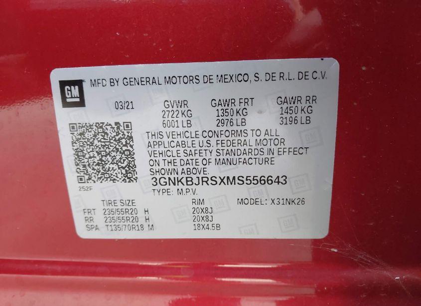 Photo 9 of 2021 Chevrolet Blazer AWD 3LT (VIN 3GNKBJRSXMS556643)