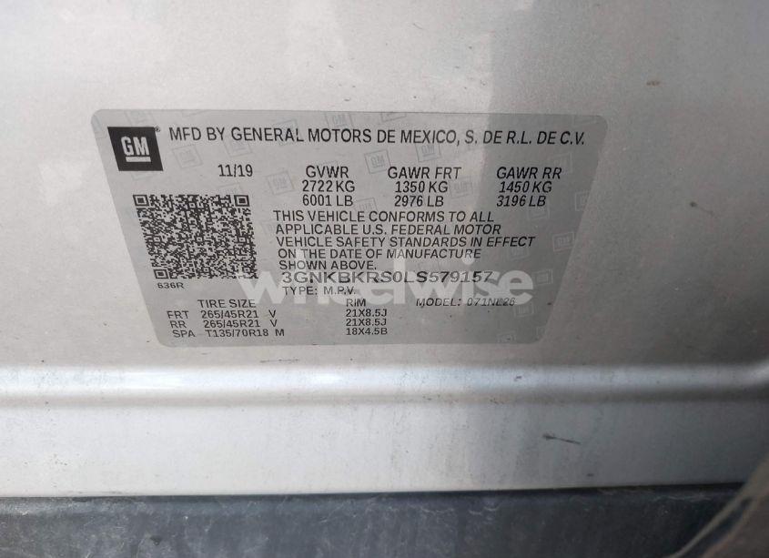 Photo 9 of 2020 Chevrolet Blazer AWD RS (VIN 3GNKBKRS0LS579157)