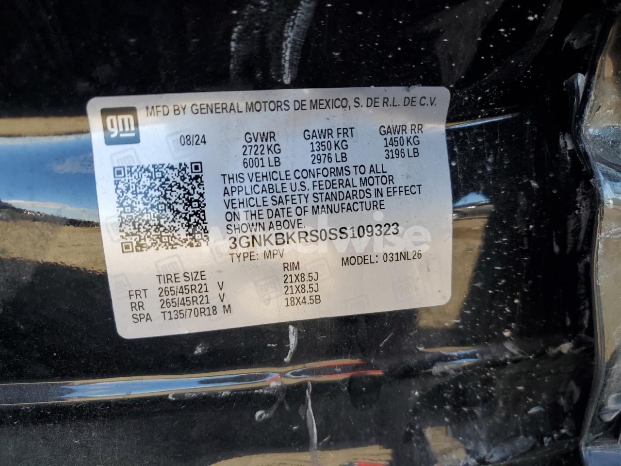 Photo 14 of 2025 CHEVROLET BLAZER RS (VIN 3GNKBKRS0SS109323)