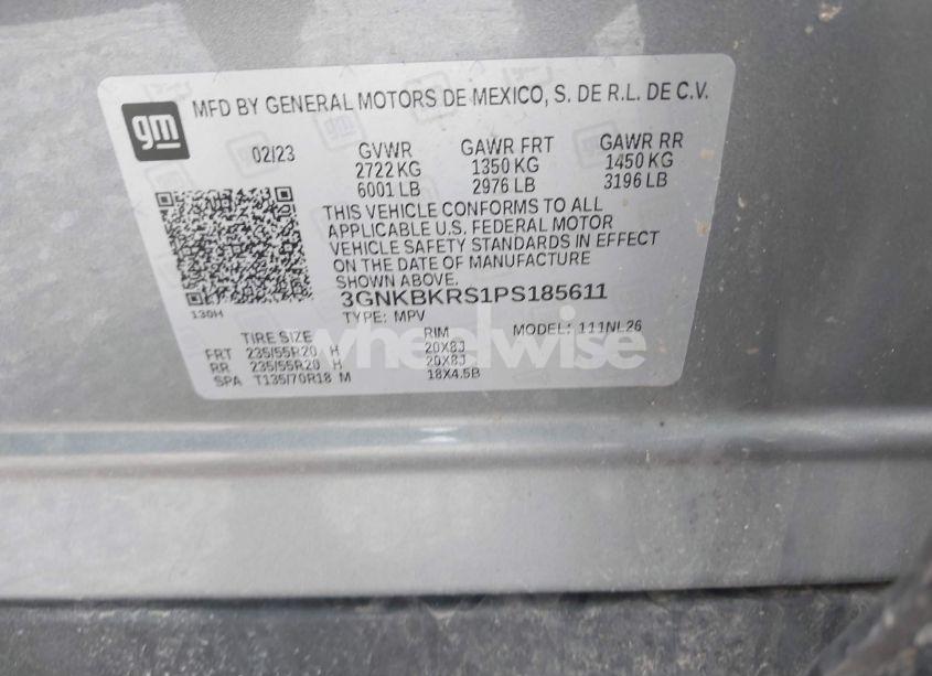 Photo 9 of 2023 Chevrolet Blazer AWD RS (VIN 3GNKBKRS1PS185611)