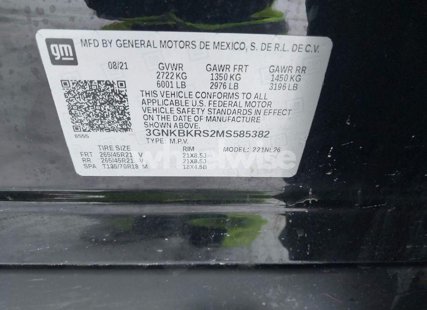 Photo 9 of 2021 Chevrolet Blazer AWD RS (VIN 3GNKBKRS2MS585382)