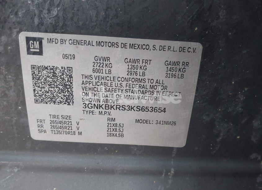 Photo 9 of 2019 Chevrolet Blazer PREMIER (VIN 3GNKBKRS3KS653654)