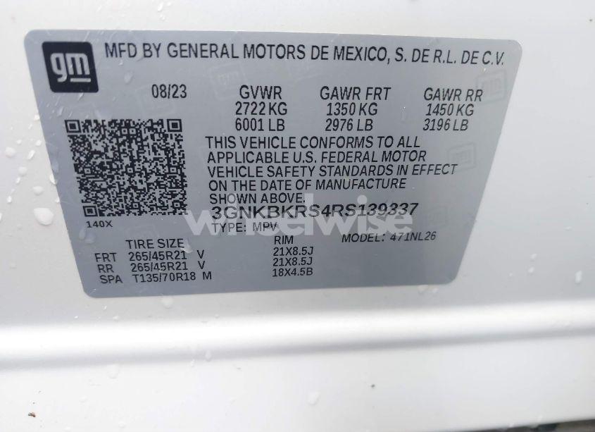 Photo 9 of 2024 Chevrolet Blazer AWD RS (VIN 3GNKBKRS4RS139337)