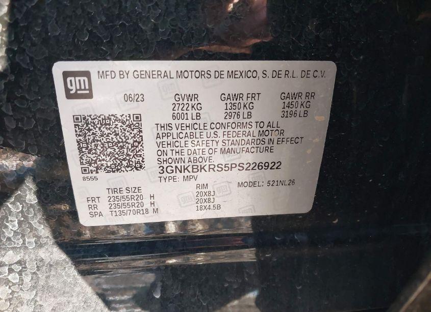 Photo 9 of 2023 Chevrolet Blazer AWD RS (VIN 3GNKBKRS5PS226922)