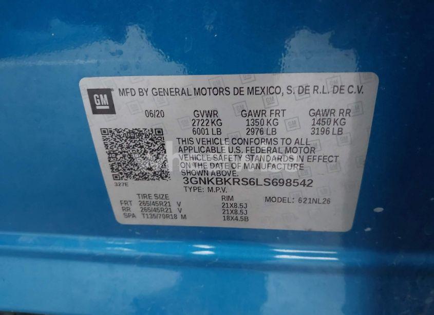 Photo 9 of 2020 Chevrolet Blazer AWD RS (VIN 3GNKBKRS6LS698542)