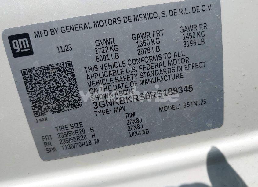 Photo 9 of 2024 Chevrolet Blazer AWD RS (VIN 3GNKBKRS6RS188345)