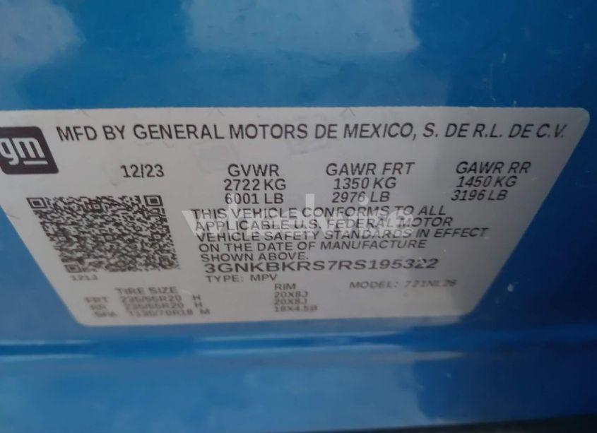 Photo 9 of 2024 Chevrolet Blazer AWD RS (VIN 3GNKBKRS7RS195322)