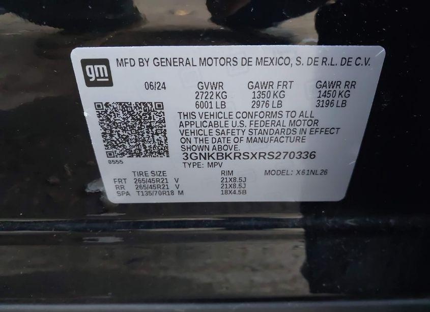 Photo 9 of 2024 Chevrolet Blazer AWD RS (VIN 3GNKBKRSXRS270336)