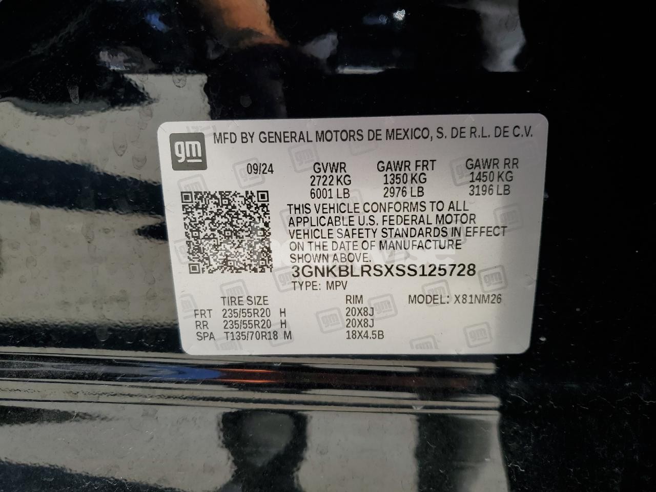 Photo 12 of 2025 CHEVROLET BLAZER PREMIER N/A (VIN 3GNKBLRSXSS125728)