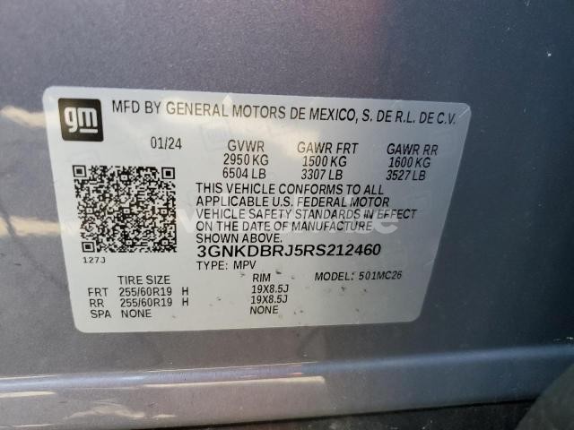 Photo 12 of 2024 CHEVROLET BLAZER 2LT (VIN 3GNKDBRJ5RS212460)