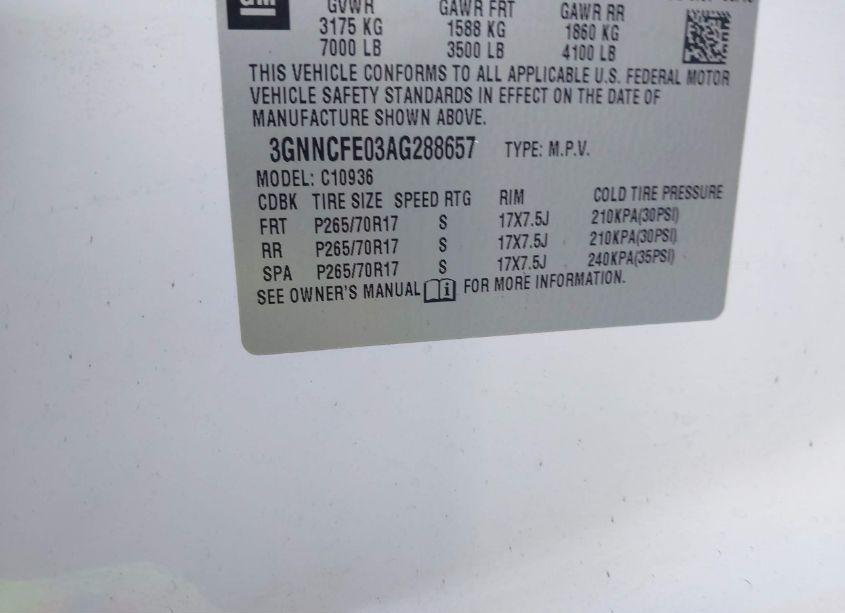 Photo 9 of 2010 Chevrolet Avalanche 1500 LT1 (VIN 3GNNCFE03AG288657)