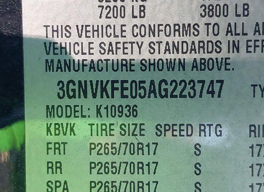 Photo 9 of 2010 Chevrolet Avalanche 1500 LT1 (VIN 3GNVKFE05AG223747)