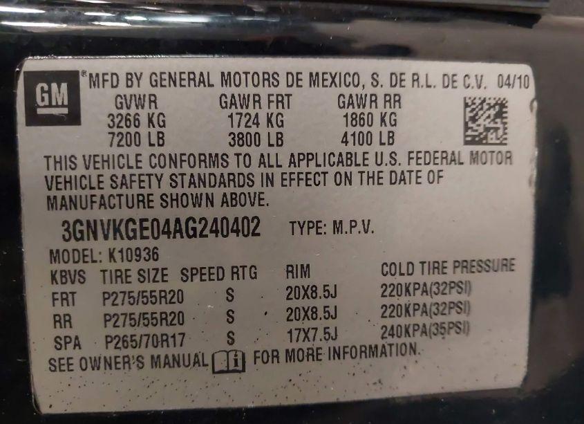 Photo 9 of 2010 Chevrolet Avalanche 1500 LTZ (VIN 3GNVKGE04AG240402)