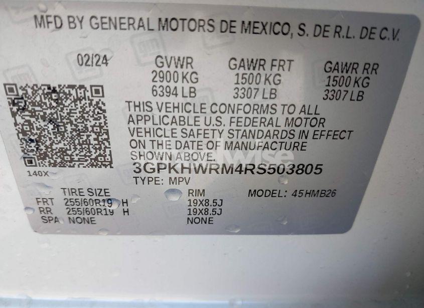 Photo 9 of 2024 Honda Prologue TOURING (VIN 3GPKHWRM4RS503805)