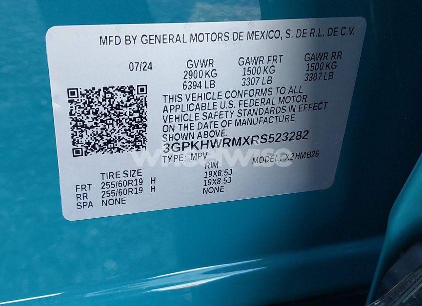 Photo 9 of 2024 Honda Prologue TOURING (VIN 3GPKHWRMXRS523282)