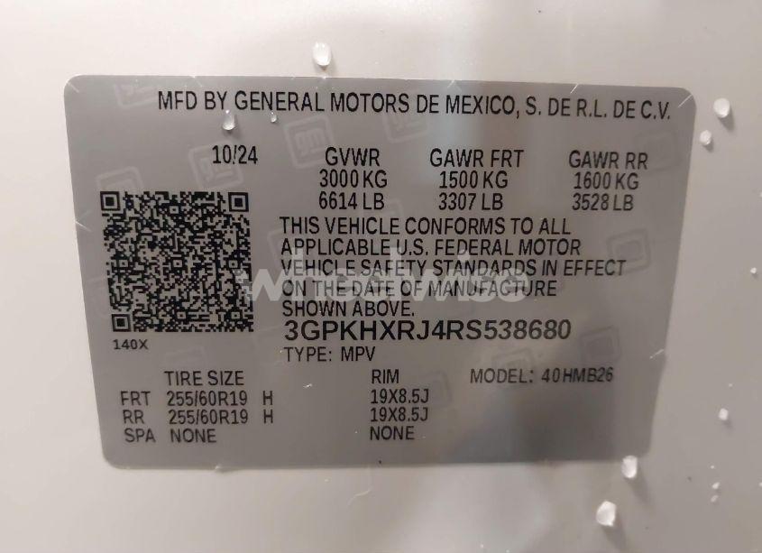 Photo 9 of 2024 Honda Prologue TOURING (VIN 3GPKHXRJ4RS538680)