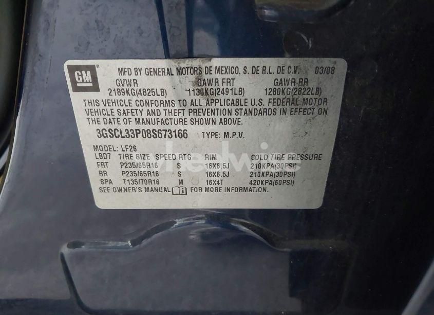 Photo 9 of 2008 Saturn Vue XE (VIN 3GSCL33P08S673166)