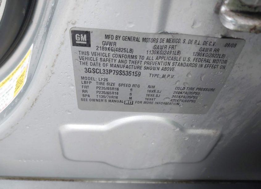 Photo 9 of 2009 Saturn Vue 4-CYL XE (VIN 3GSCL33P79S536159)