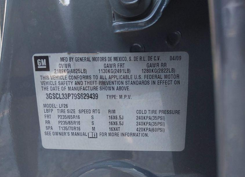 Photo 9 of 2009 Saturn Vue 4-CYL XE (VIN 3GSCL33P79S629439)