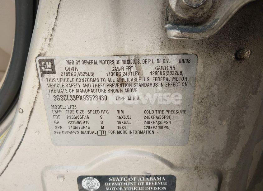 Photo 9 of 2009 Saturn Vue 4-CYL XE (VIN 3GSCL33PX9S528430)