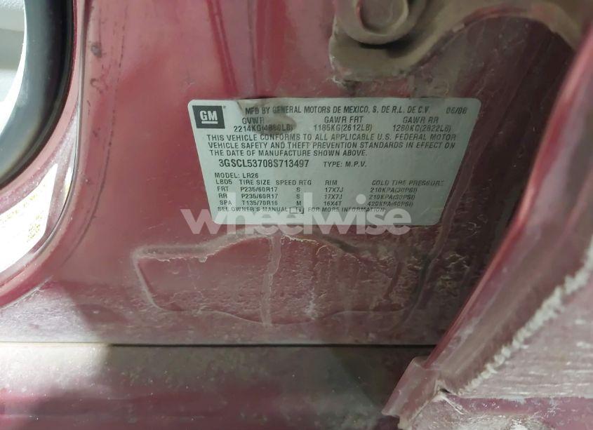 Photo 9 of 2008 Saturn Vue V6 XR (VIN 3GSCL53708S713497)