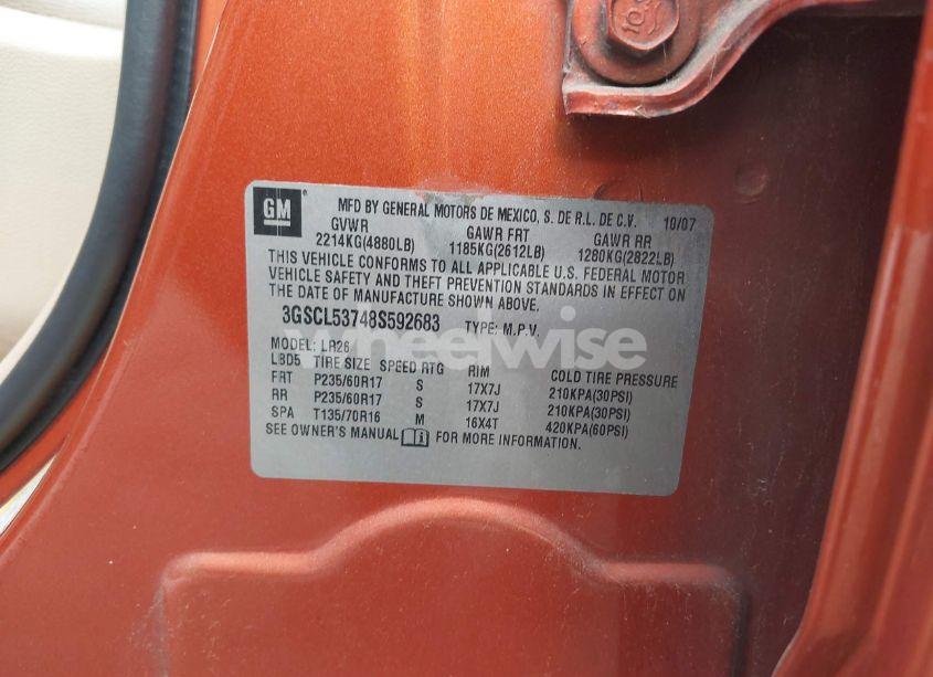 Photo 9 of 2008 Saturn Vue V6 XR (VIN 3GSCL53748S592683)