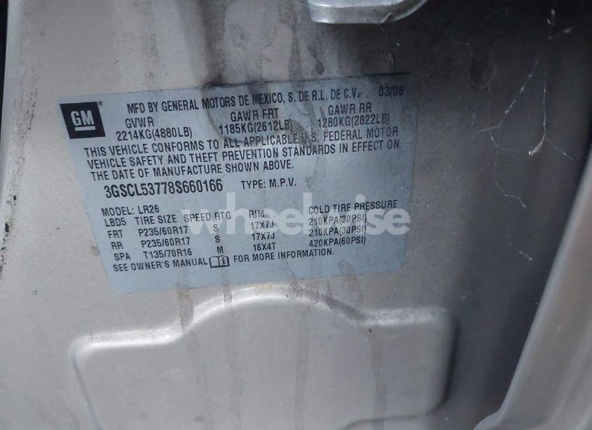 Photo 9 of 2008 Saturn Vue V6 XR (VIN 3GSCL53778S660166)