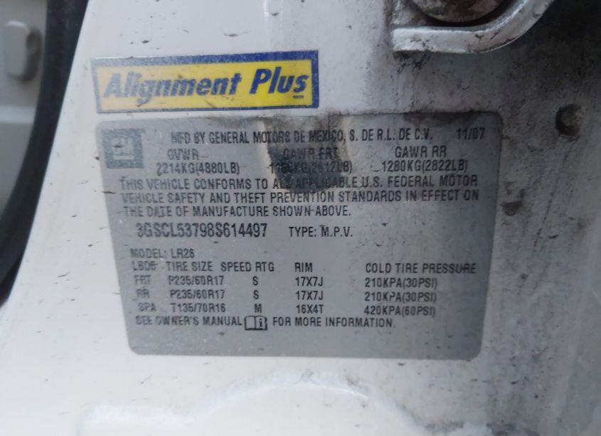 Photo 9 of 2008 Saturn Vue V6 XR (VIN 3GSCL53798S614497)