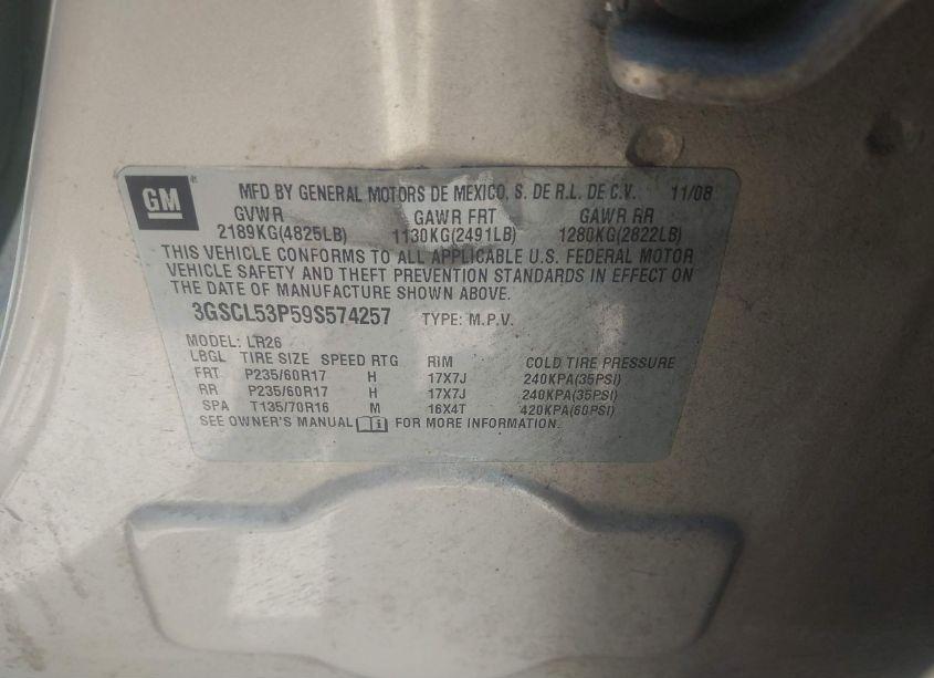 Photo 9 of 2009 Saturn Vue XR (VIN 3GSCL53P59S574257)