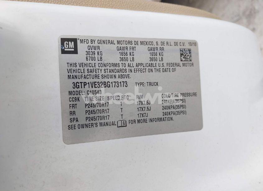 Photo 9 of 2011 Gmc Sierra 1500 XTRA FUEL ECONOMY (VIN 3GTP1VE32BG173173)