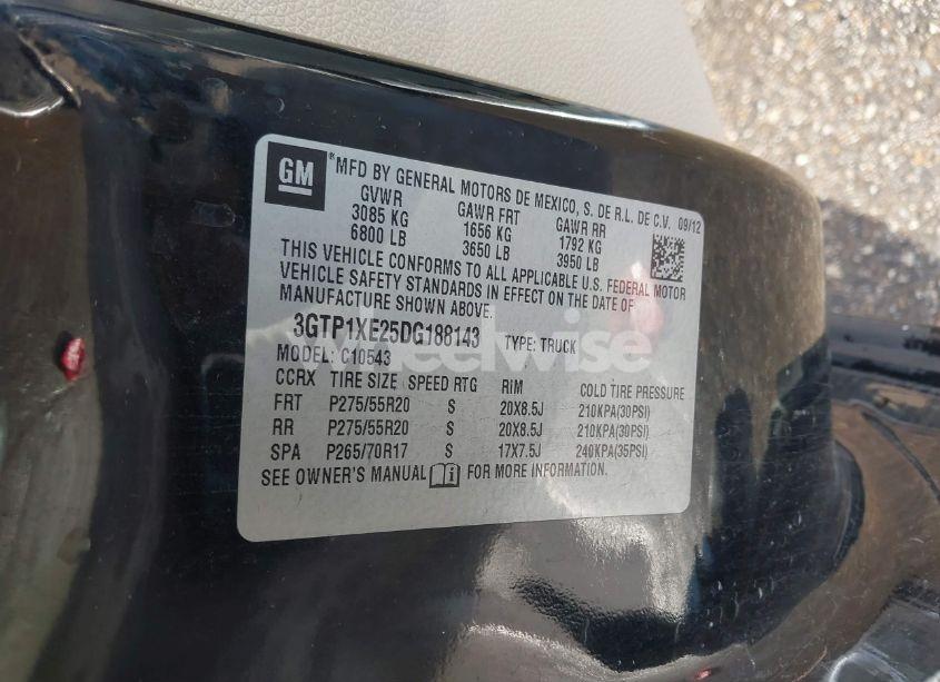 Photo 9 of 2013 Gmc Sierra 1500 DENALI (VIN 3GTP1XE25DG188143)