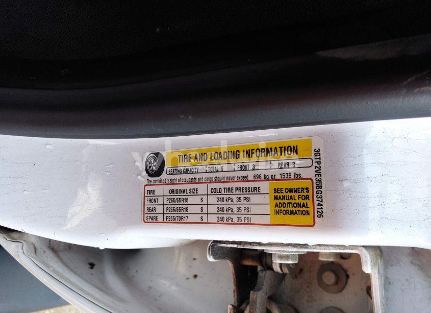 Photo 9 of 2011 Gmc Sierra 1500 SLE (VIN 3GTP2VE35BG374126)