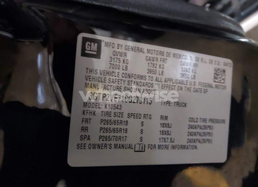 Photo 9 of 2012 Gmc Sierra 1500 SLE (VIN 3GTP2VE71CG279115)