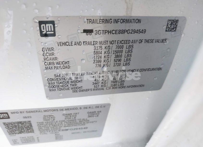 Photo 9 of 2023 Gmc Sierra 1500 ELEVATION (VIN 3GTPHCE88PG294549)