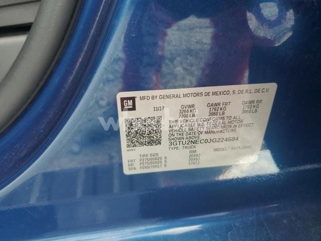 Photo 13 of 2018 GMC SIERRA K1500 SLT (VIN 3GTU2NEC0JG224684)