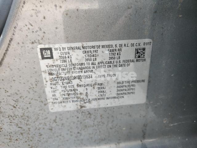 Photo 6 of 2017 GMC SIERRA K1500 SLT (VIN 3GTU2NEC3HG319637)