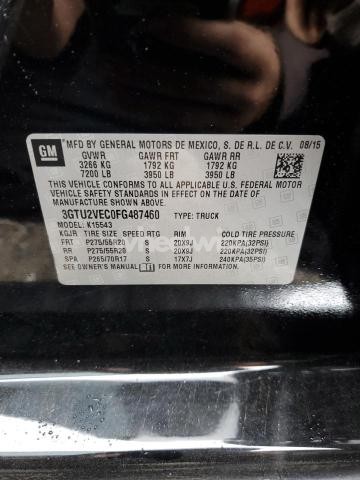 Photo 4 of 2015 GMC SIERRA K1500 SLT (VIN 3GTU2UEC6EG350712)