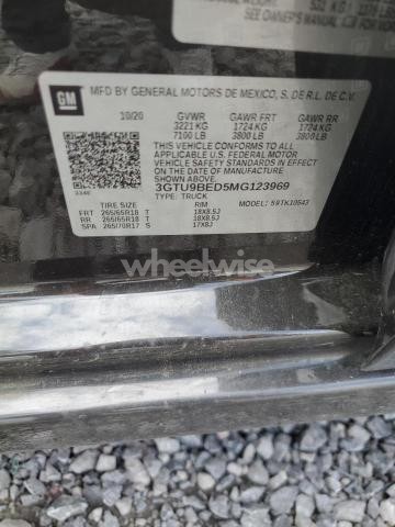 Photo 3 of 2021 GMC SIERRA K1500 SLE (VIN 3GTU9BED5MG123969)