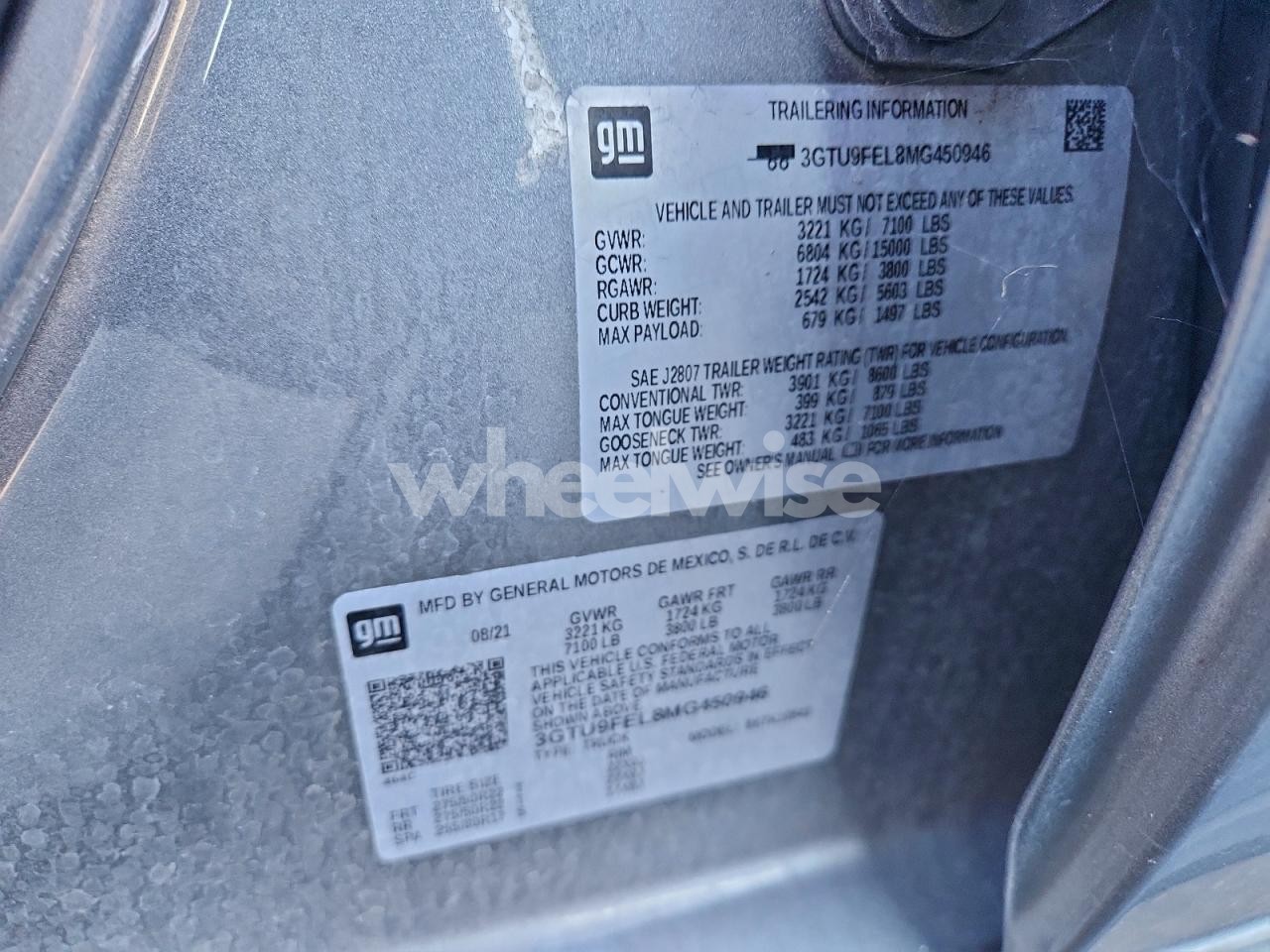 Photo 12 of 2021 GMC SIERRA K1500 DENALI (VIN 3GTU9FEL8MG450946)