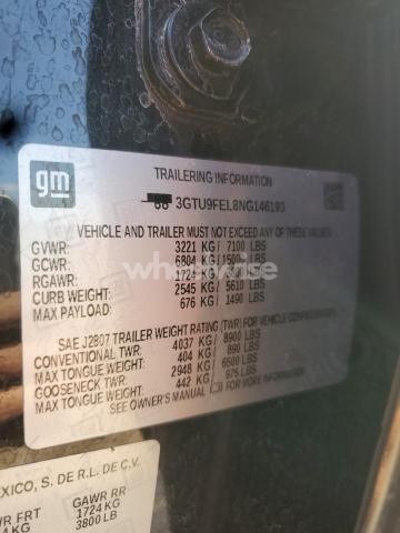 Photo 5 of 2022 GMC SIERRA LIMITED K1500 DENALI N/A (VIN 3GTU9FEL8NG146193)