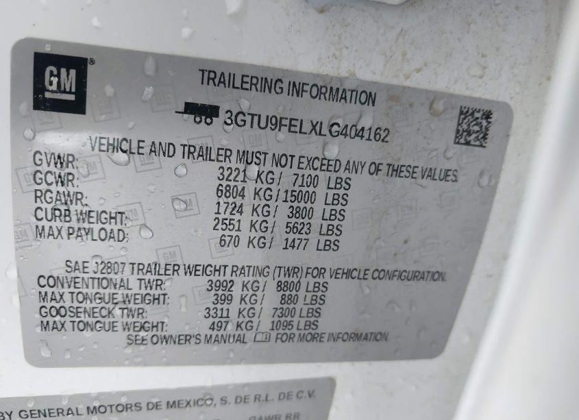 Photo 9 of 2020 Gmc Sierra 1500 4WD SHORT BOX DENALI (VIN 3GTU9FELXLG404162)