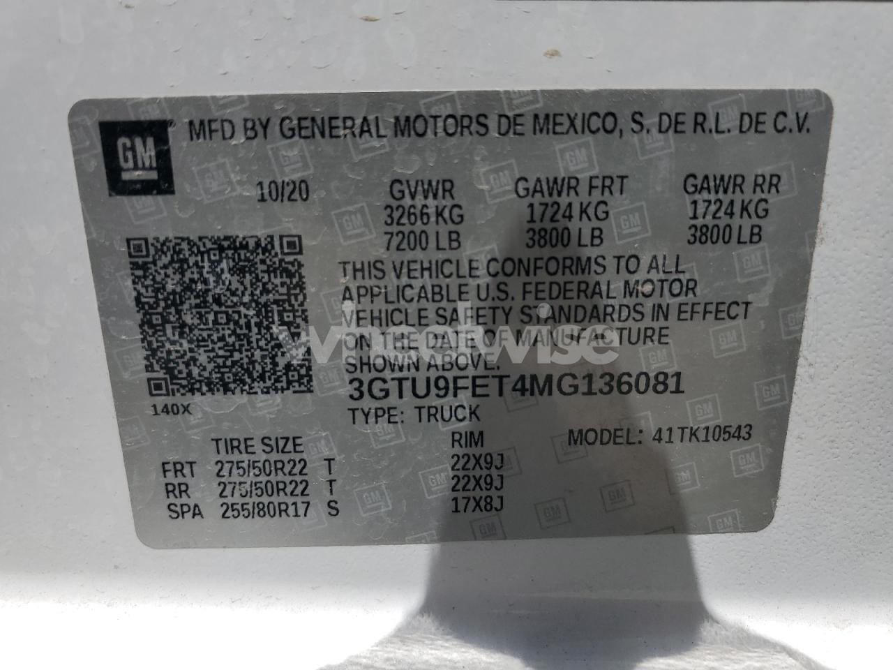 Photo 13 of 2021 GMC SIERRA K1500 DENALI (VIN 3GTU9FET4MG136081)