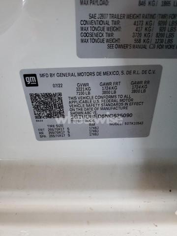 Photo 8 of 2022 GMC SIERRA K1500 SLE N/A (VIN 3GTUUBED5NG625090)