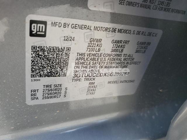 2025 GMC SIERRA K1500 ELEVATION (VIN 3GTUUCEDXSG209764) main photo