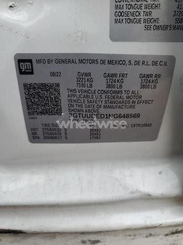 Photo 12 of 2022 GMC SIERRA K1500 SLT (VIN 3GTUUDED1NG648569)