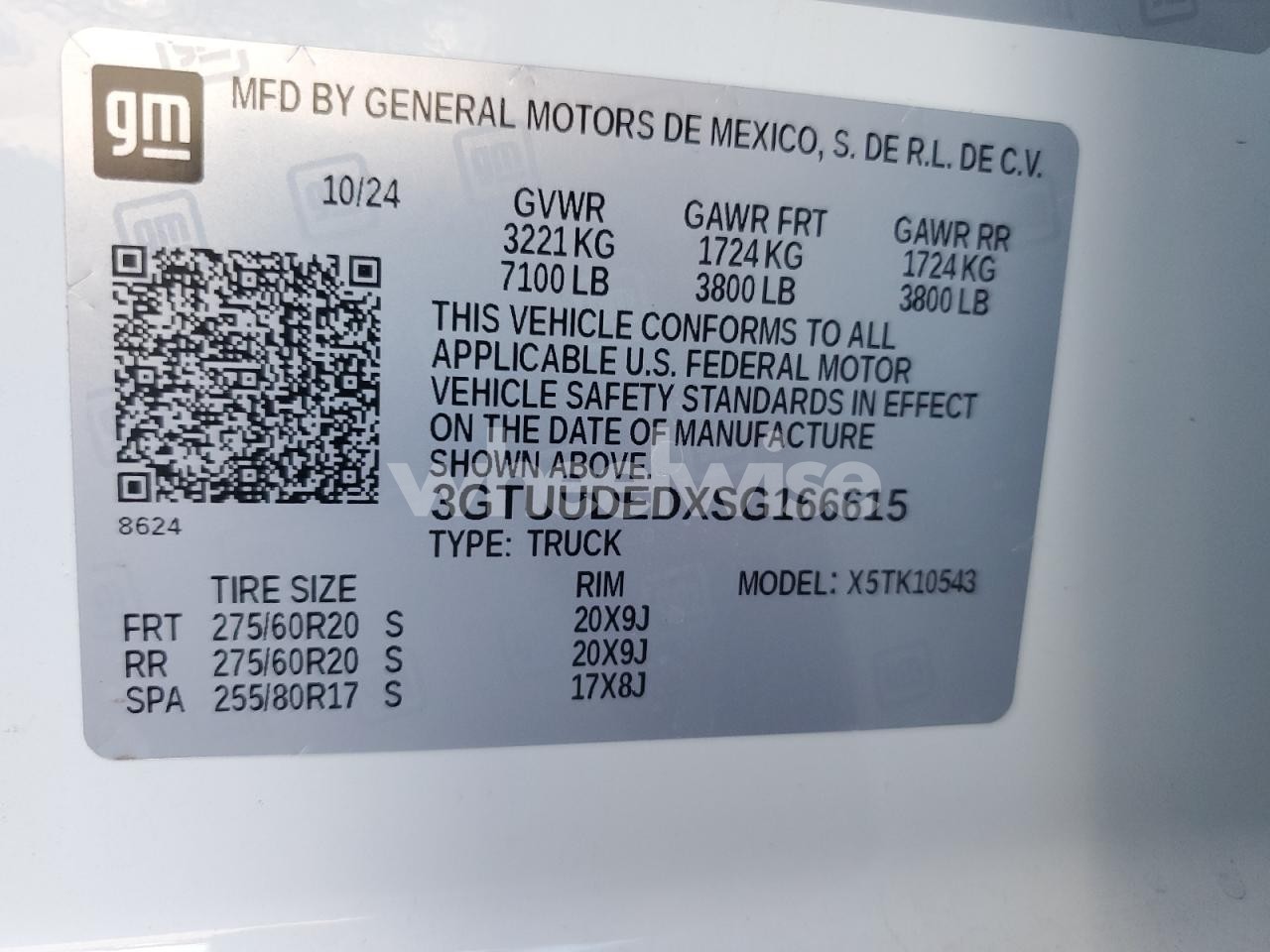 Photo 12 of 2025 GMC SIERRA K1500 SLT (VIN 3GTUUDEDXSG166615)