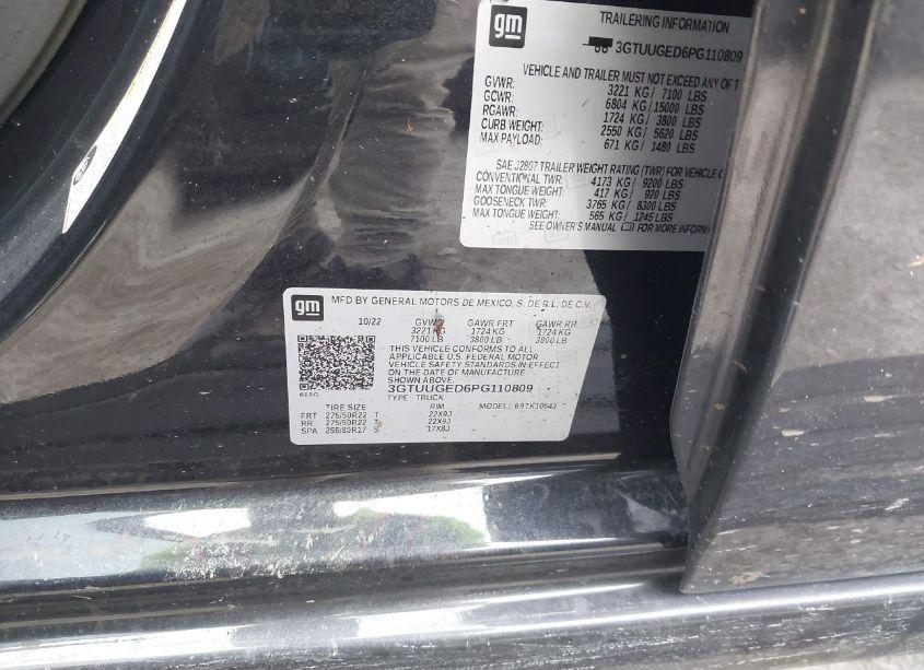 Photo 9 of 2023 Gmc Sierra 1500 4WD SHORT BOX DENALI (VIN 3GTUUGED6PG110809)