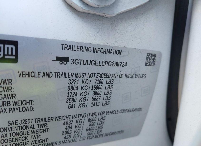 Photo 9 of 2023 Gmc Sierra 1500 4WD SHORT BOX DENALI (VIN 3GTUUGEL0PG288724)