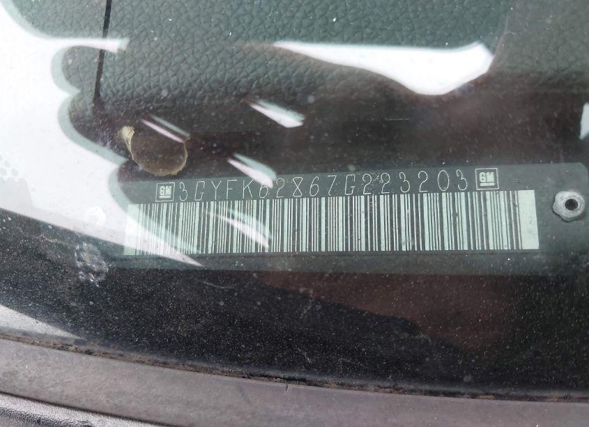 Photo 9 of 2007 Cadillac Escalade EXT STANDARD (VIN 3GYFK62867G223203)